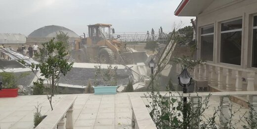 ویلاهای غیرمجاز یکی از شهرداران و بستگانش تخریب شد