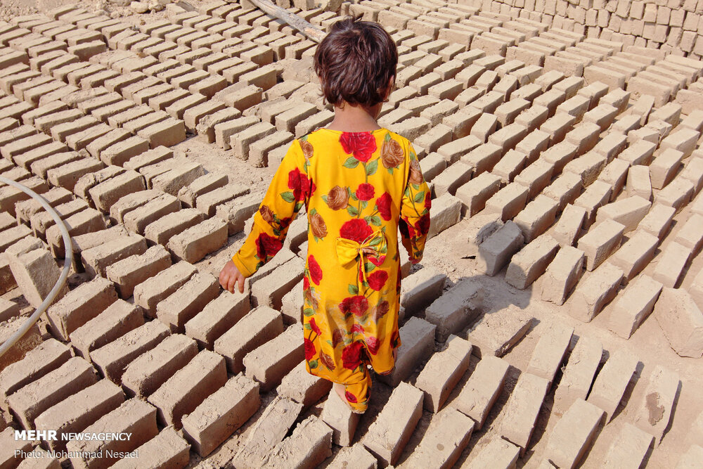 تنور داغ کوره های آجرپزی در تابستان