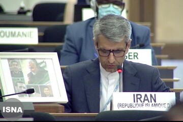 عکس | تصویر سپهبد شهید سلیمانی در شورای حقوق بشر در ژنو
