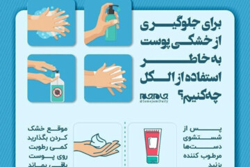 ببینید |  برای جلوگیری از خشکی پوست به خاطر استفاده از الکل چه کنیم؟