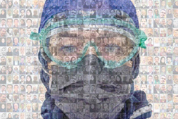 ببینید | تصویری غم‌انگیز از ۱۲۰ پزشک، پرستار و کادر درمان قربانی کرونا در ایران