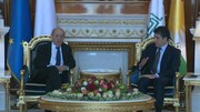 دیدار رئیس اقلیم کردستان با لودریان