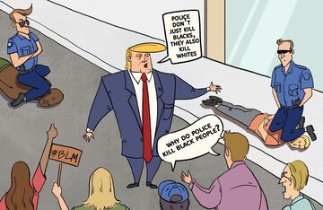 ببینید: بالاخره ترامپ به پلیس آمریکا تذکر داد! 