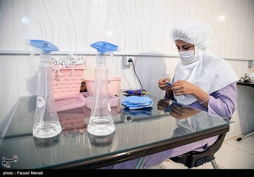 کارگاه تولید ماسک در کرمانشاه