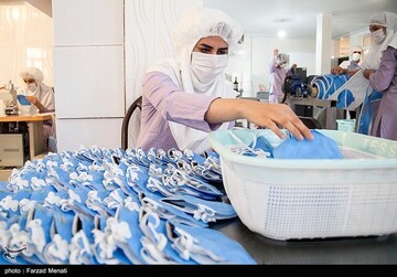 کارگاه تولید ماسک در کرمانشاه