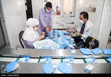 کارگاه تولید ماسک در کرمانشاه