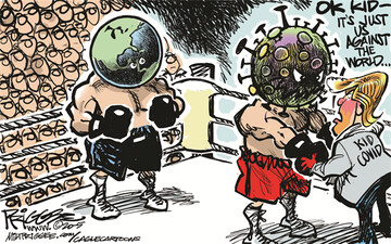 چه می‌کنه این آقای رئیس جمهور با کرونا! 