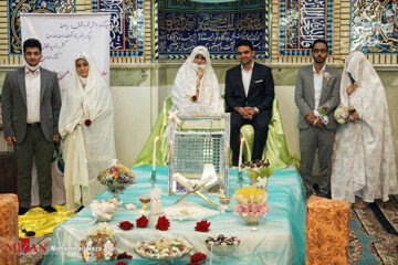 تصاویر | جشن ازدواج زوجین جوان در روزهای کرونایی در آستانه اشرفیه