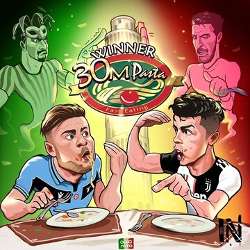 ببینید: رونالدو و ایموبیله سر سفره ایتالیا!