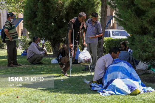 زخم اعتیاد بر میدان تاریخی «مشتاق» کرمان