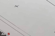 عکس | پرواز پهپاد آمریکایی بر فراز پایگاه صقر حشدالشعبی در زمان انفجار