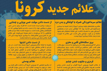 اینفوگرافیک | علائم جدید ویروس کرونا