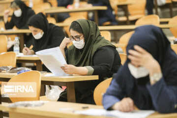 ببینید | کنکور دکتری ۹۹ زیر سایه کرونا به روایت تصویر