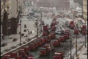 ببینید | سرعت باورنکردنی در آسفالت کردن یک خیابان در روسیه