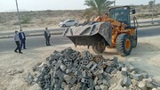 ۱۲۰ مترمربع اراضی ملی در روستای گوری قشم رفع تصرف شد