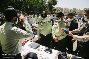 نمایشگاه کشفیات طرح کاشف پلیس آگاهی