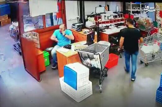 ببینید | لحظه انفجار بیروت از دید یک دوربین مدار بسته در فروشگاه