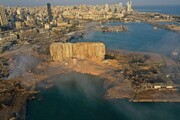 ببینید | جدیدترین تصویر از وسعت انفجار در بیروت