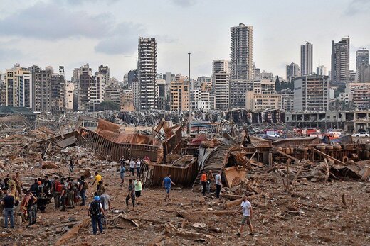 تصاویری از گستره تخریب انفجار روز  گذشته بیروت