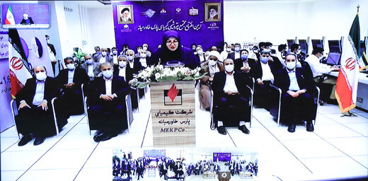 مراسم بهره برداری از طرح های ملی وزارت نفت