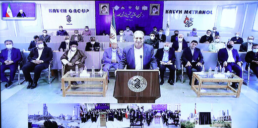 مراسم بهره برداری از طرح های ملی وزارت نفت