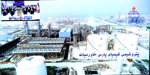 مراسم بهره برداری از طرح های ملی وزارت نفت