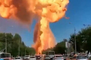 ببینید | تصاویری دیگر از لحظه انفجار جایگاه سوخت در شهر ولگوگراد روسیه