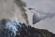 ببینید | تخلیه اجباری ساکنان شمال «لس‌آنجلس» به علت آتش‌سوزی مهیب
