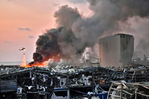 ببینید | تصاویری منتشر نشده‌ و جدید از لحظه‌ی انفجار وحشتناک بیروت