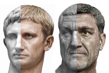 عکس | ترکیب هنر و فناوری مدرن / بازسازی چهره واقعی شخصیت‌های باستانی