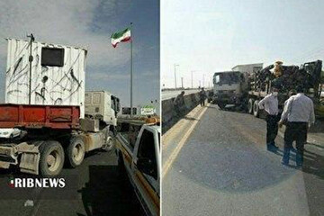 ببینید | قیچی کردن تریلیر در محور فیروزکوه - دماوند