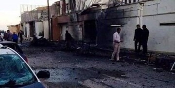 لیبیایی‌ها سفارت امارات را آتش زدند/ عکس