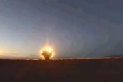 ببینید | تصویری از سرعت برخورد موشک بالستیک خرمشهر با هدف