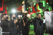 تصاویر | تکیه سیار محمود کریمی در شب نخست محرم