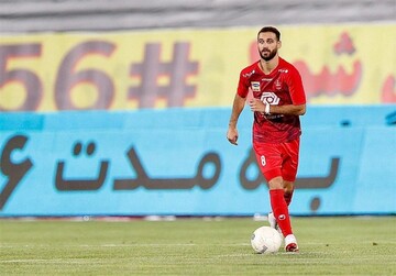 شماره 8 پرسپولیس در تمرین پا به توپ شد