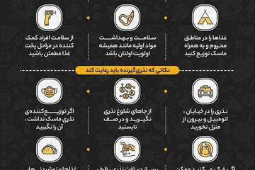 ببینید | توصیه‌های بهداشتی برای نذری‌دهنده و نذری‌گیرنده