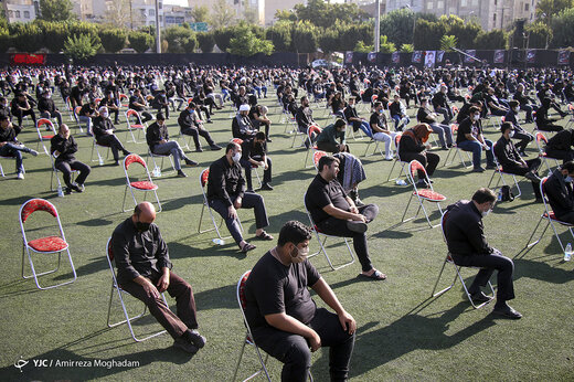 عزاداری روز دوم محرم در ورزشگاه شهید سعیدی