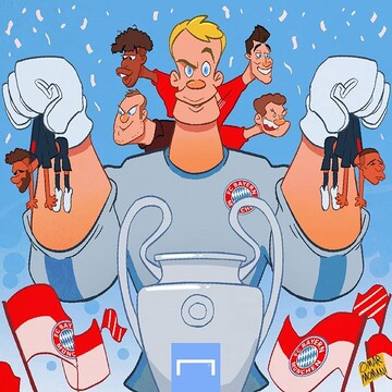 ببینید: بایرنی‌ها اینجوری قهرمان شدند!