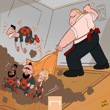 ببینید: خانه تکانی در بارسلونا آغاز شد!