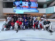 تست ورزشکاران جهت حضور در تیم ملی اسکیت هاکی روی یخ