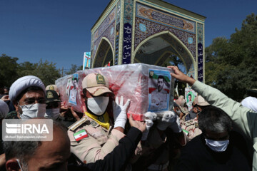 تصاویر | تشییع پیکر شهید مرزبانی در مشهد