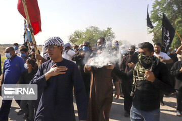 تصاویر | عزاداری روز تاسوعای حسینی در روستای ابوالفضل اهواز 
