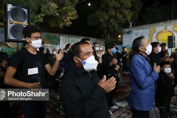 عزاداری شب تاسوعا در منطقه گلشهر