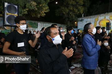 تصاویر | عزاداری شب تاسوعا در منطقه گلشهر