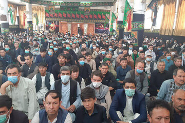 تصاویر | حضور اشرف غنی در مراسم عاشورای حسینی