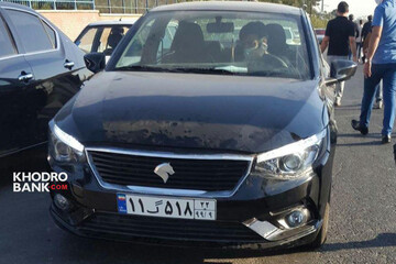 ببینید | ایران خودرو K-132 با چهره‌ای متفاوت در خیابان دیده شد