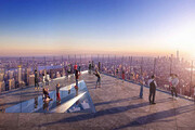 ببینید | نمایی ابدی از شهر نیویورک از تراس شیشه‌ای برج هادسن یاردز