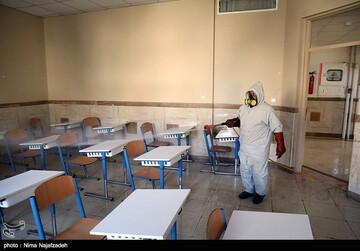 ضدعفونی کردن مدارس در مشهد