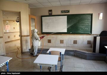 ضدعفونی کردن مدارس در مشهد
