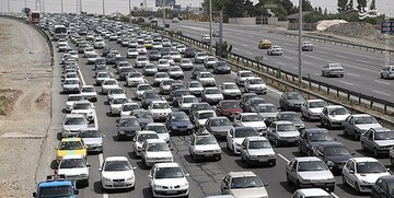ترافیک سنگین در چالوس و آزادراه کرج_ تهران